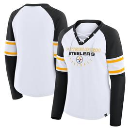 Womens NFL Fanatics Pittsburgh Steelers Blitz Lace Up Tee