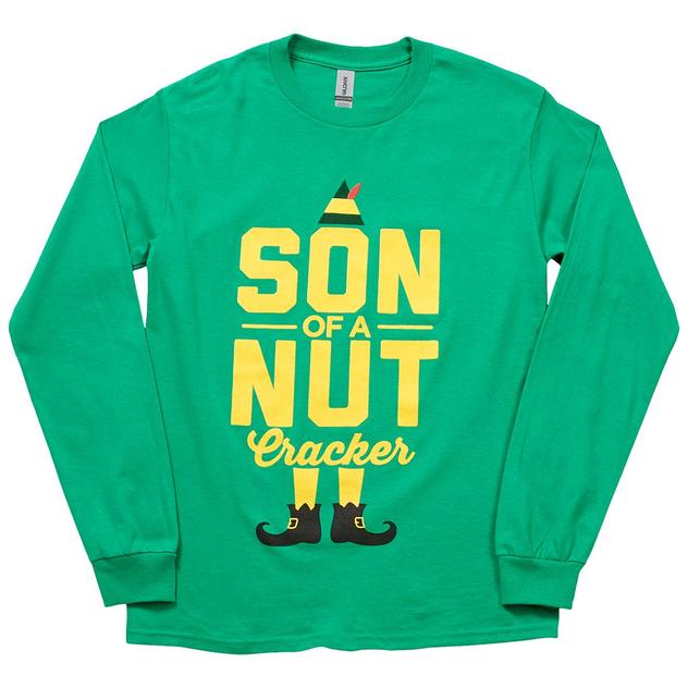 Young Mens Gildan Son of a Nutcracker Christmas Long Sleeve Tee