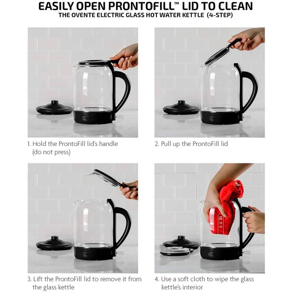 Ovente Electric Hot Water Glass Kettle