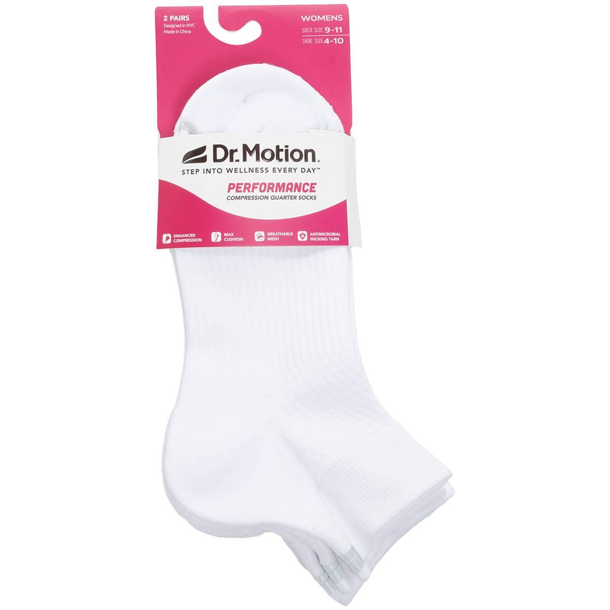 Womens Dr. Motion Quarter Socks