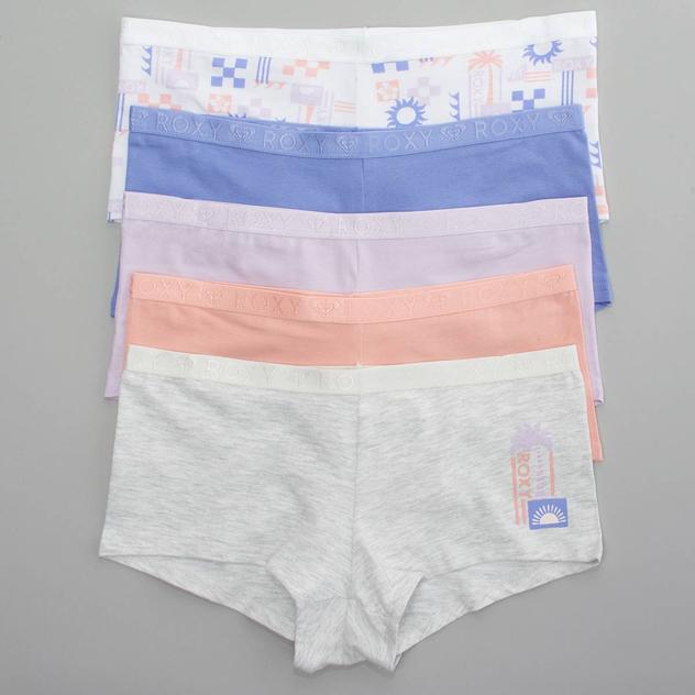 Womens Roxy 5pk. Cotton Boyleg Panties RX7919-5PKH