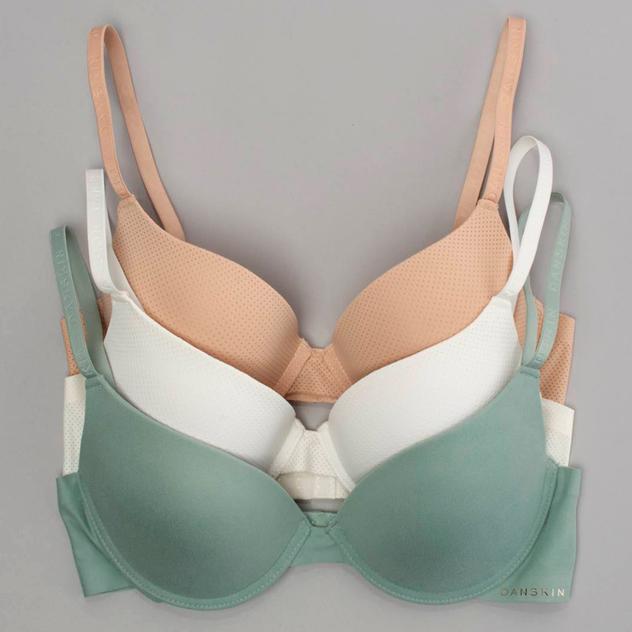 Womens Danskin 3pk. Breathable Laser Underwire Bras - 6611-49