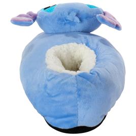 Womens Fuzzy Babba Lilo & Stitch Plush 3D Head Slippers