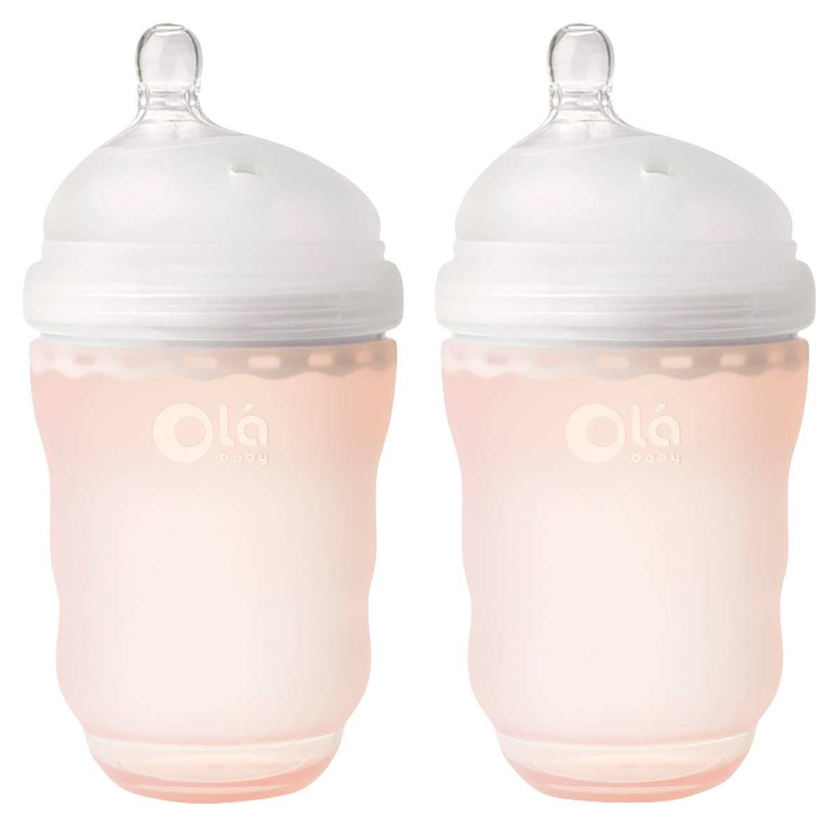 Olababy 2pk. 8oz. GentleBottle Bottles - Coral