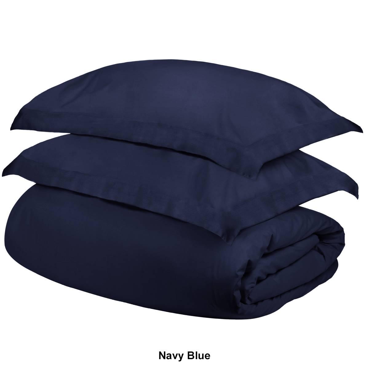 Superior 400 Thread Count Solid Egyptian Cotton Duvet Cover Set
