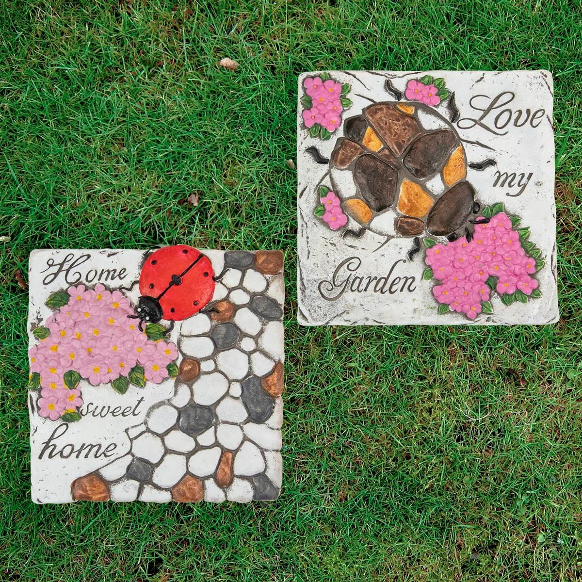 Northlight Seasonal Love my Garden Garden Stones - Set of 2