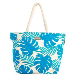 Sun ''N'' Sand Blue Leaves Shoulder Tote