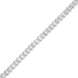 Haus of Brilliance 1/4ctw. Diamond Linked Composite Line Bracelet