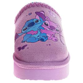 Little Girls Disney™ Cozy Stitch & Angel Plush Lined Slippers