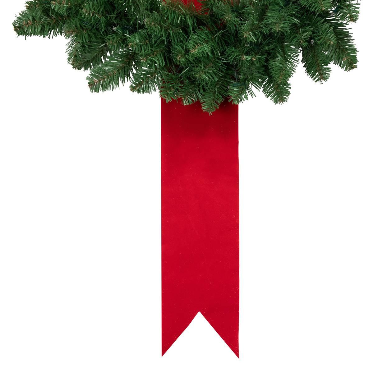 Northlight Seasonal Pre-Lit Wreaths on Red Ribbon - Set of 3