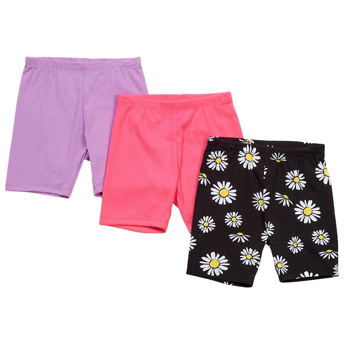 Girls (4-6) Insta Girl(R) 3pk. Daisy Bike Shorts