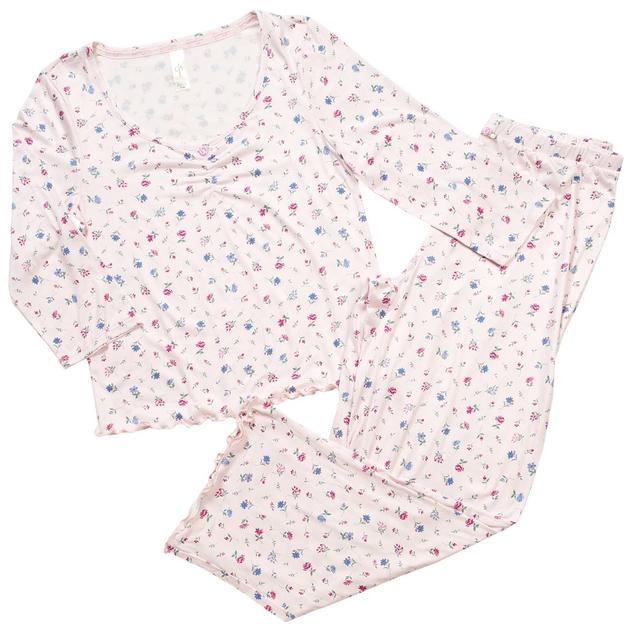 Petite  Jessica Simpson 3/4 Sleeve Eleanor Flowers Pajama Set