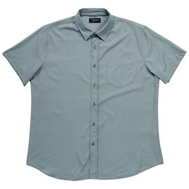 Mens Visitor Geometric Neat Short Sleeve Button Down Shirt