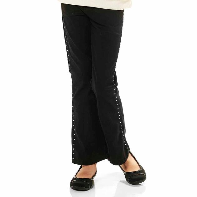 Girls (7-16) Star Ride® Side Studded Split Hem Flare Pants