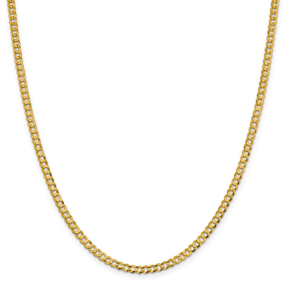 Gold Classics™ 3.7mm. Solid Polished Light Cuban Bracelet