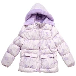 Girls (4-6x) Pink Platinum® Flocked Floral Puffer Coat