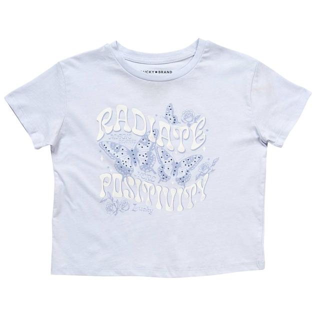 Girls (7-16) Lucky Brand Short Sleeve Positivity Graphic Tee