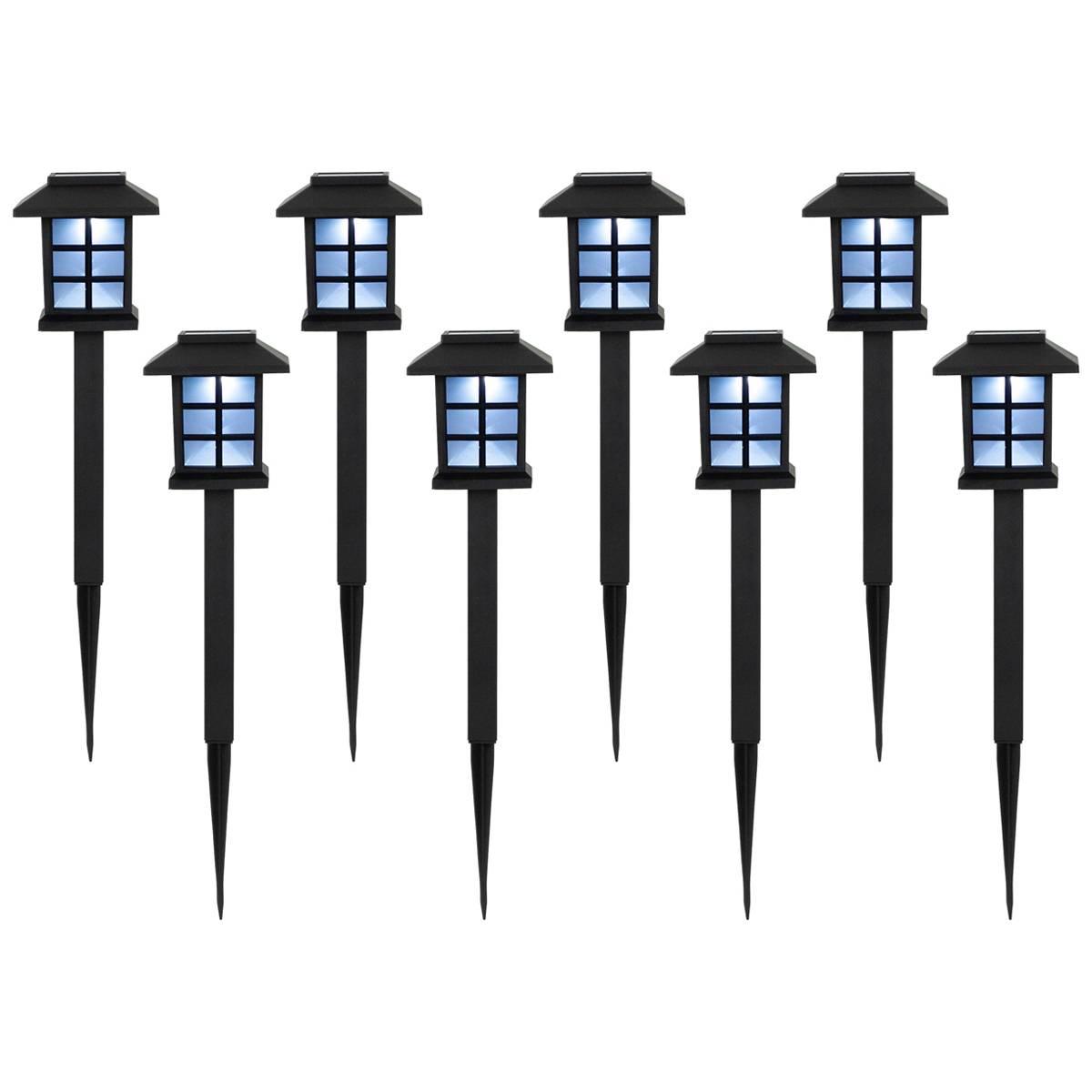 Northlight Seasonal Solar Powered LED Pathway Markers - Set of 8