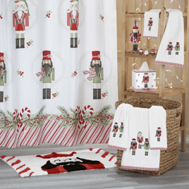 Avanti Peppermint Nutcracker Shower Hooks