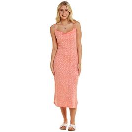 Juniors Wallflower Drape Neck Ditsy Midi Slip Dress