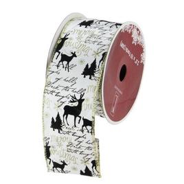 Northlight Seasonal 30ft. Playful Reindeer Wired Craft Ribbon