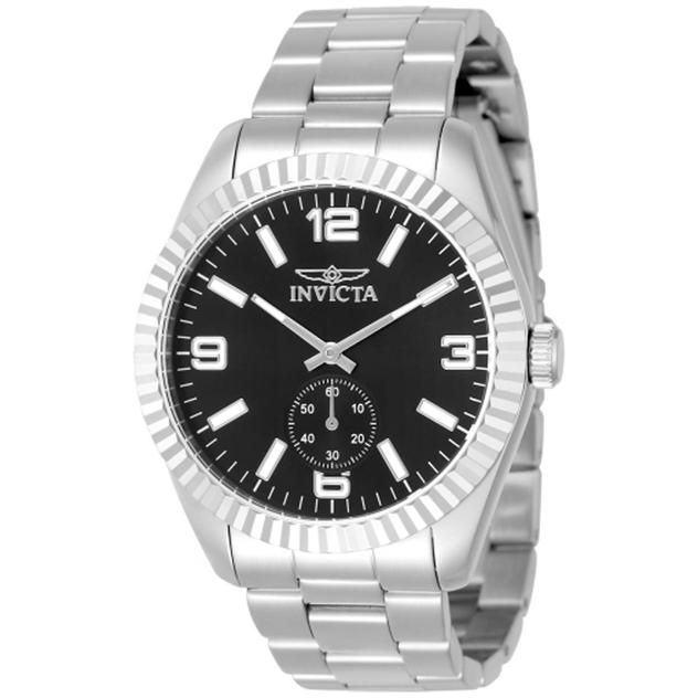 Mens Invicta Specialty Black Dial Quartz Watch - 49318