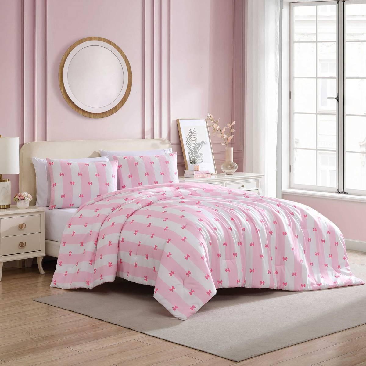 Betsey Johnson Bow Stripe 8pc. Bed in a Bag