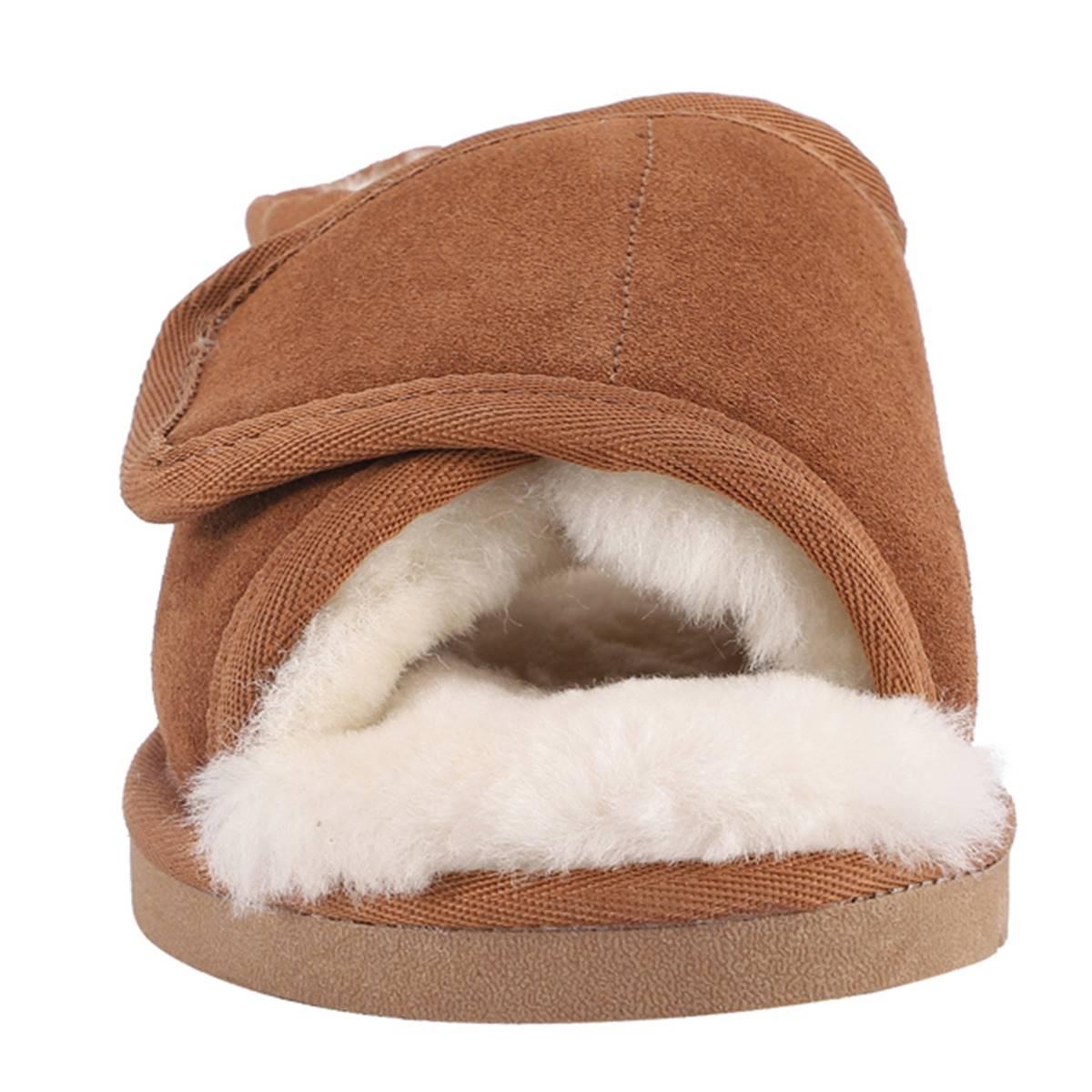 Womens LAMO APMA Open Toe Wrap Slippers
