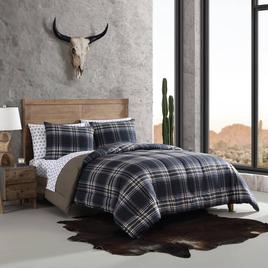 Wrangler City Flats Plaid Microfiber Reversible Comforter Set