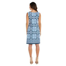 Petite R&M Richards 2pc. 3/4 Sleeve Geometric Jacket Dress