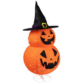 Northlight Seasonal 34in. Jack-O-Lanterns in Witch''s Hat Décor