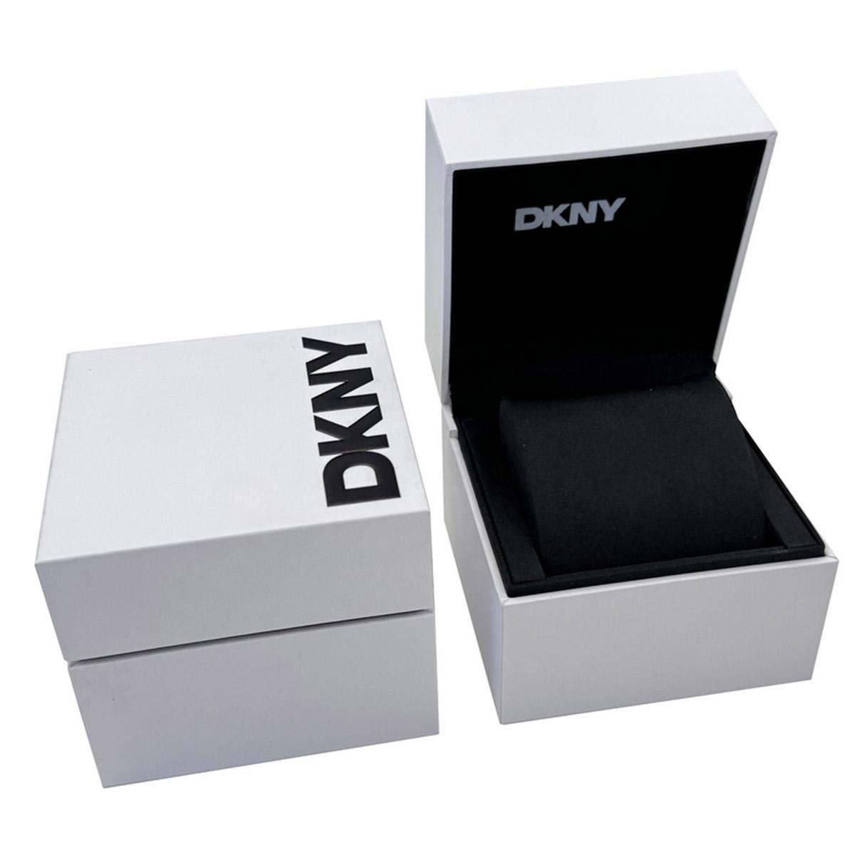 Womens DKNY Fluted Bezel Green Dial Two-Tone Watch - DK1L017M1095