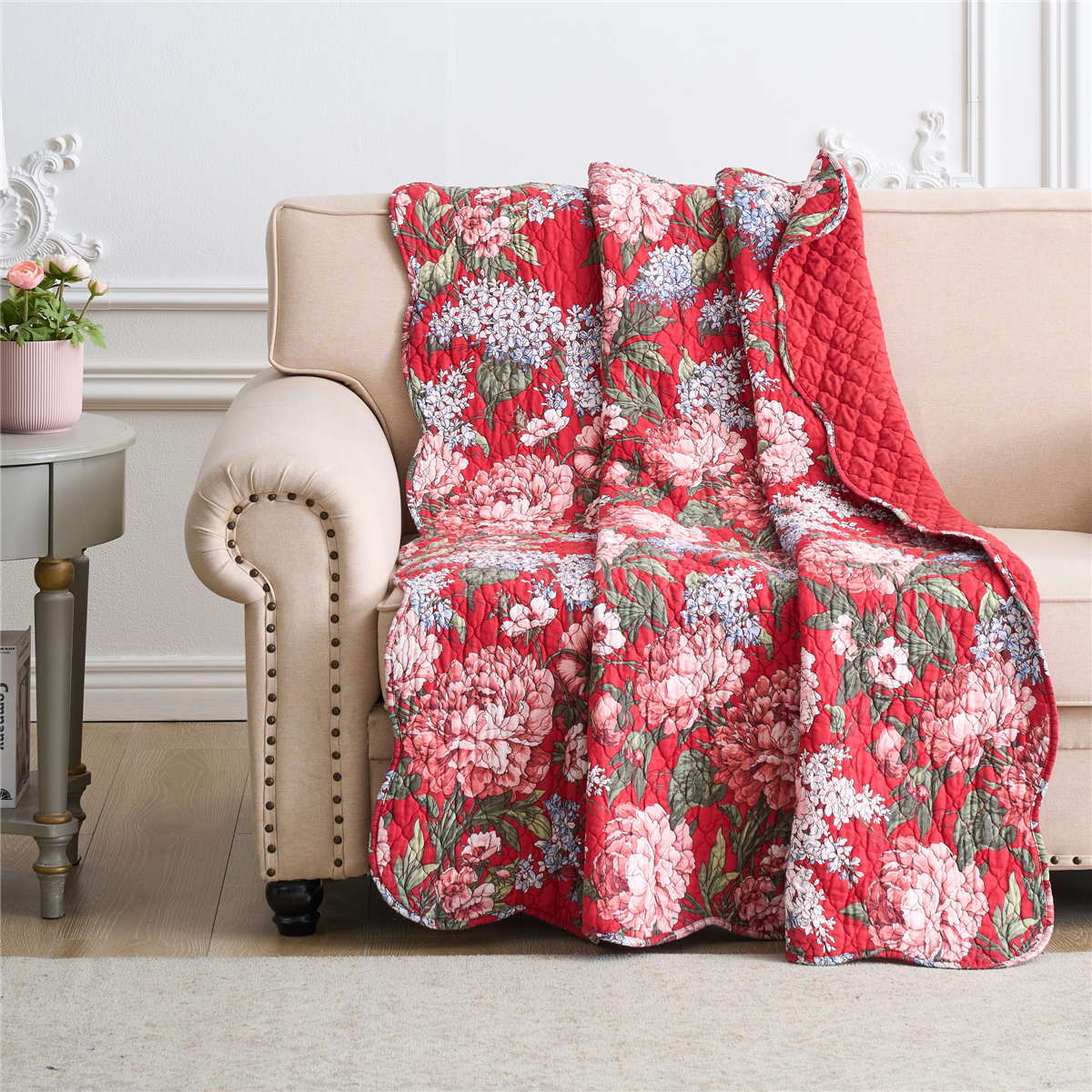 Greenland Home Fashions™ Millie Reversible Quilted Throw Blanket