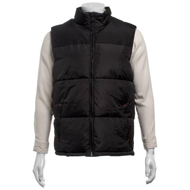 Mens Axcent Full Front Zipper Solid Vest