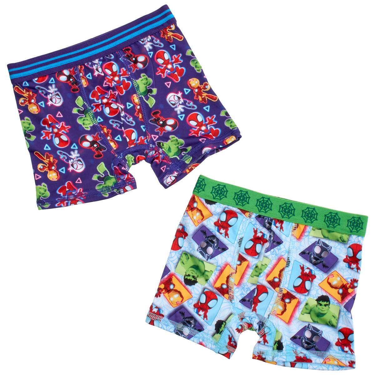 Toddler Boy Marvel 2pk. Spidey & Friends Boxer Brief Underwear