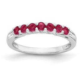 Gemstone Classics(tm) Sterling Silver & Round Ruby Ring