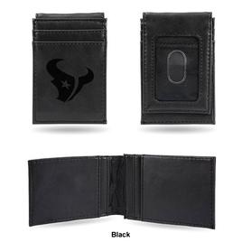 Mens NFL Houston Texans Faux Leather Front Pocket Wallet