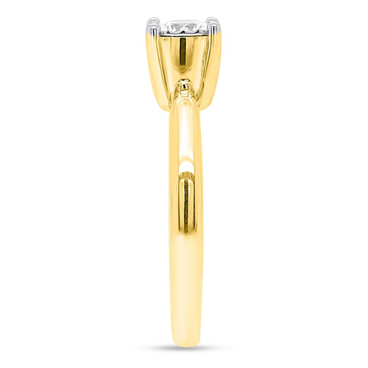 Nova Star® Yellow Gold 1/2ctw. Lab Grown Diamond Solitaire Ring