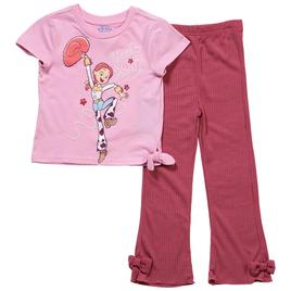 Girls (4-6x) Disney Jessie Side Tie Tee w/ Flare Leggings Set