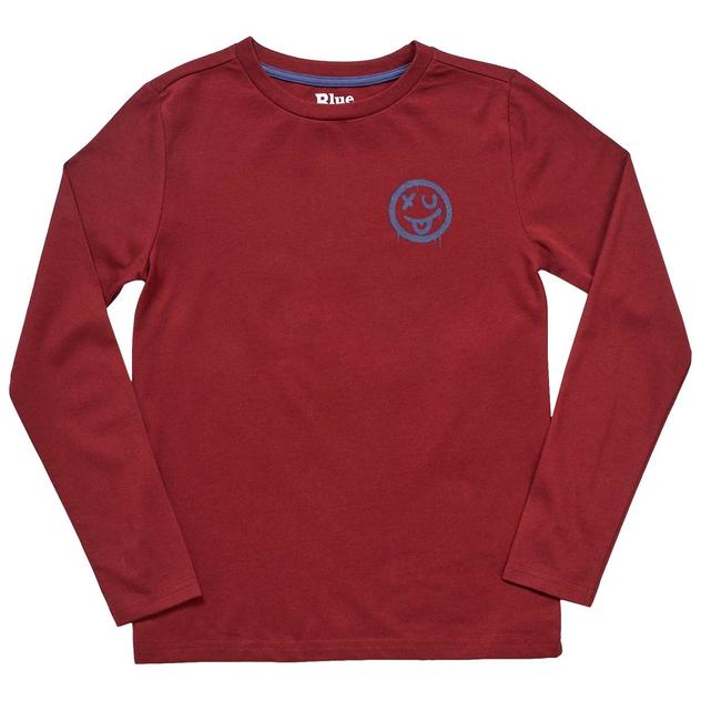 Boys (8-16) Blue Heritage Long Sleeve Nope Not Today Tee