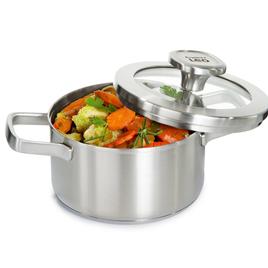 BergHOFF Graphite Stainless Steel 6.25in. Stockpot w/ Glass Lid