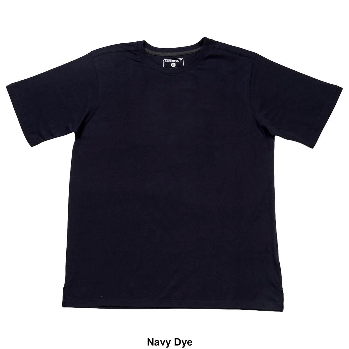 Mens Big & Tall Architect® Short Sleeve Ribbed Crew Neck Tee