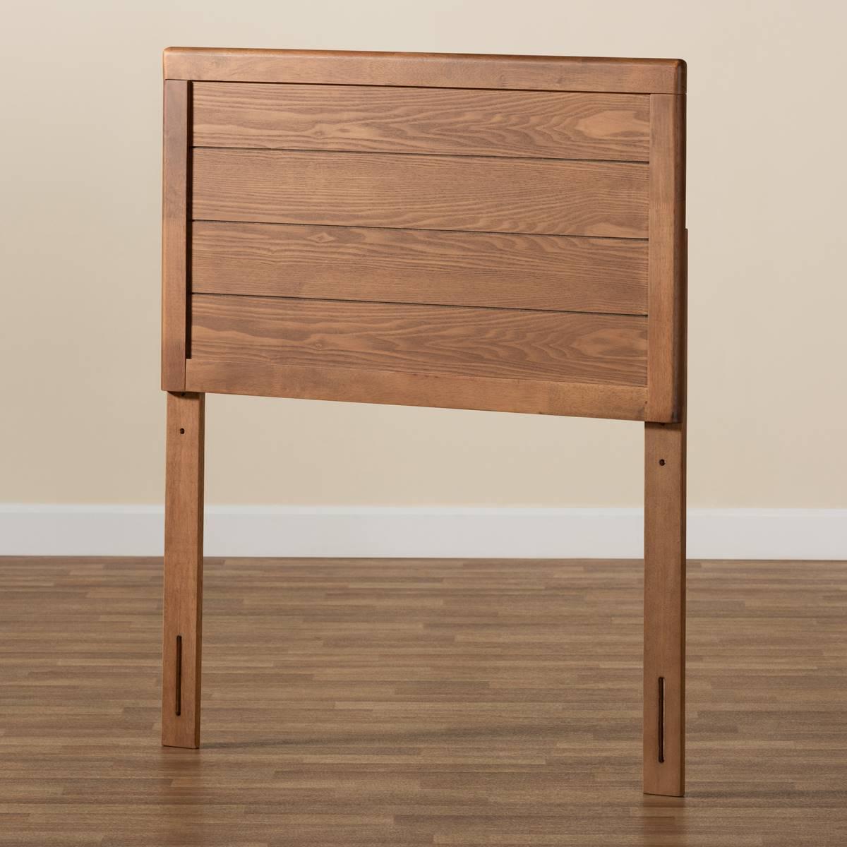 Baxton Studio Seren Walnut Brown Wood Twin Size Headboard