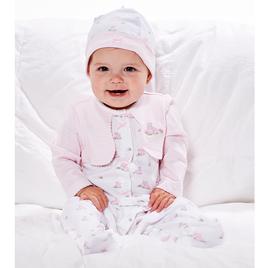 Baby Girl (NB-9M) Little Me Baby Bunnies Girl Footie Sleeper