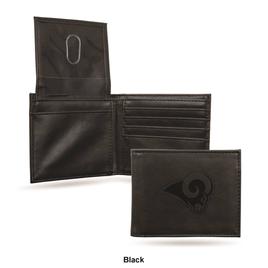 Mens NFL Los Angeles Rams Faux Leather Bifold Wallet