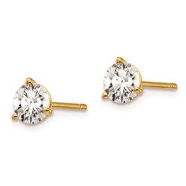 Pure Fire 14kt. Yellow Gold 1ctw. Lab Grown Diamond Earrings