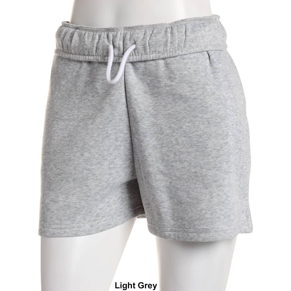 Juniors Derek Heart Fleece High Rise Fold Over Waist Soft Shorts