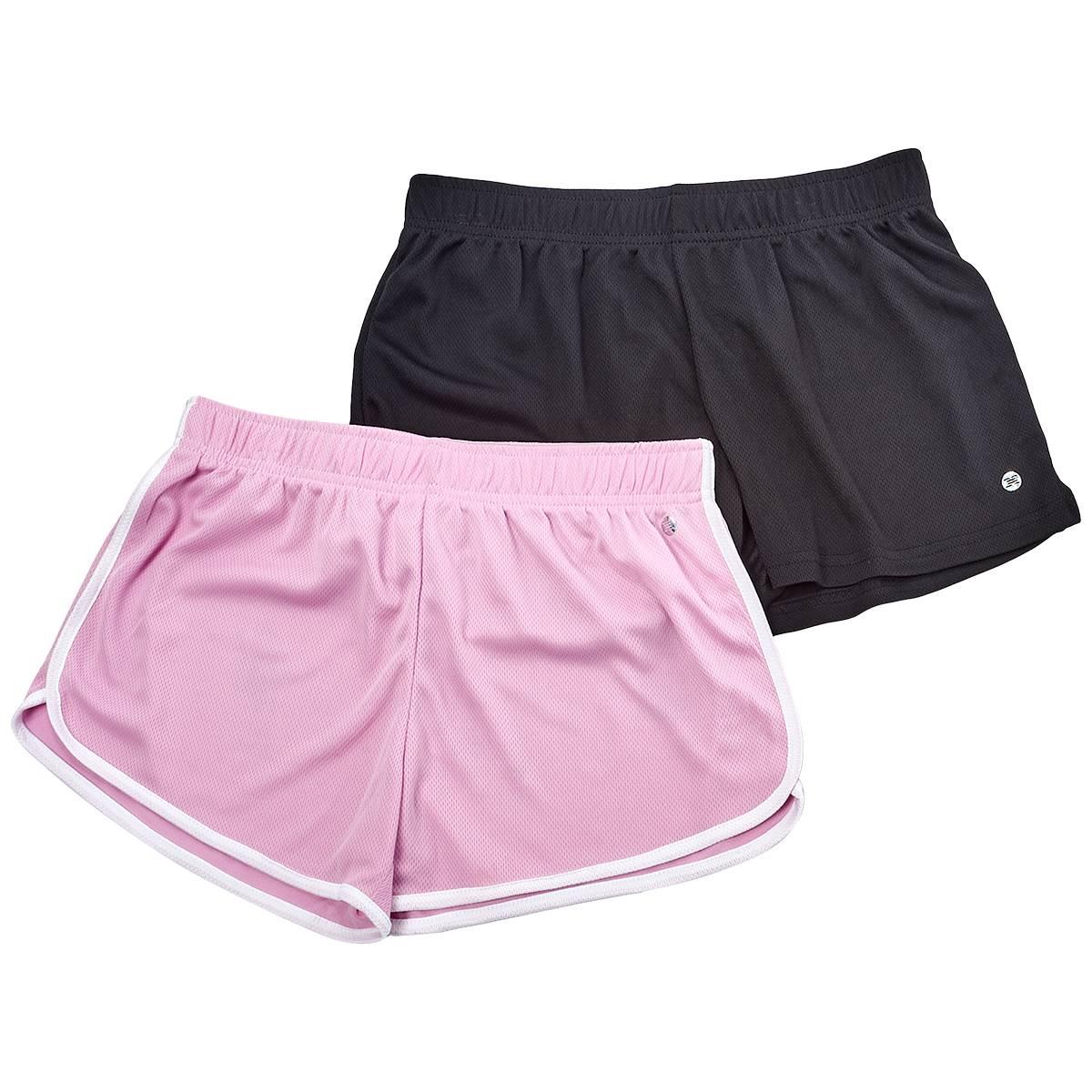 Girls (7-16) RBX 2pk. Mesh Shorts - Pirouette