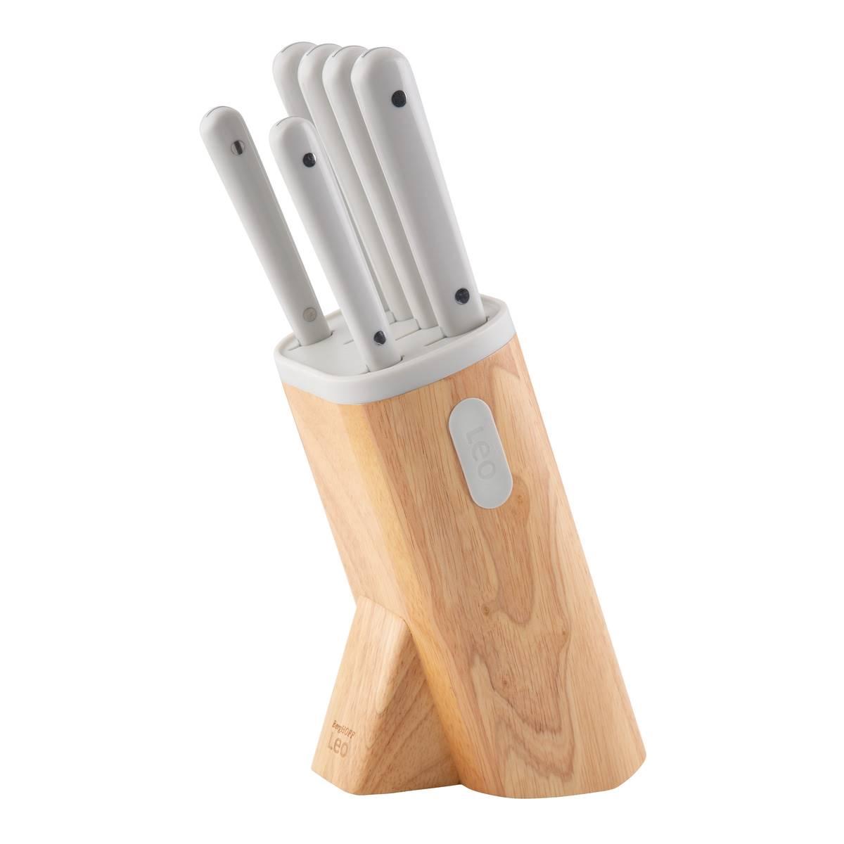 BergHOFF Spirit Stainless Steel 7pc. Knife Block Set