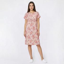 Womens Elizabeth & Nicole Blush Floral Lace Nightgown